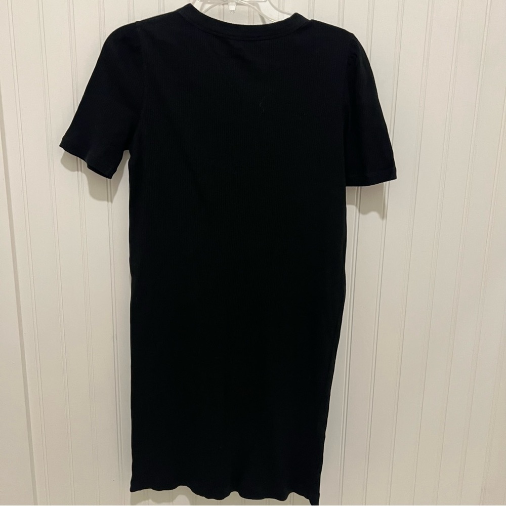 A.P.C. Black Ribbed Knit Dress - Picture 5 of 5